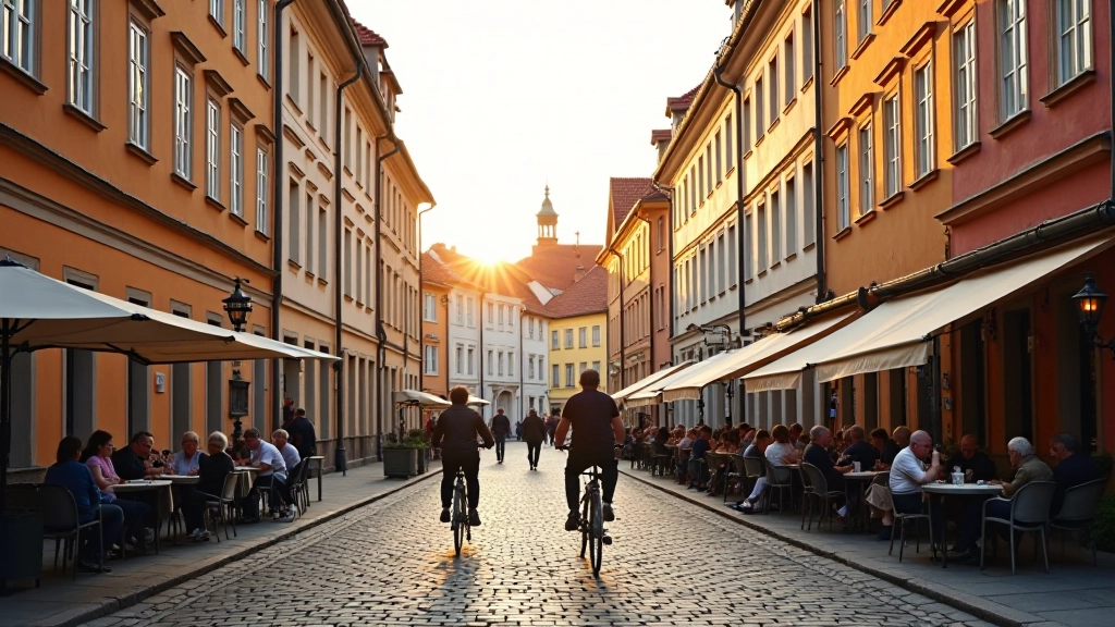 Stare miasto Gdańska z architekturą hanzeatu